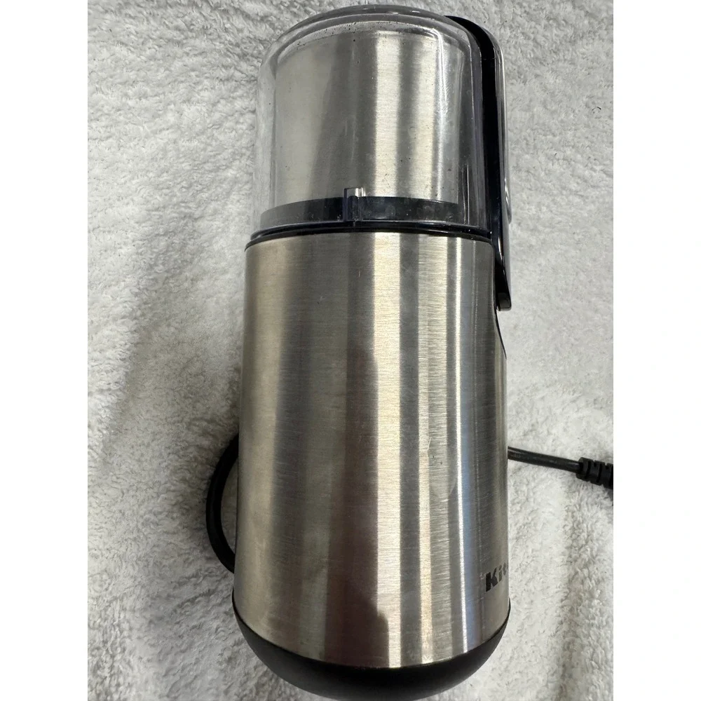 KitchenAid BCG111OB Blade Coffee Grinder Brushed Stainless Steel 170W Silver